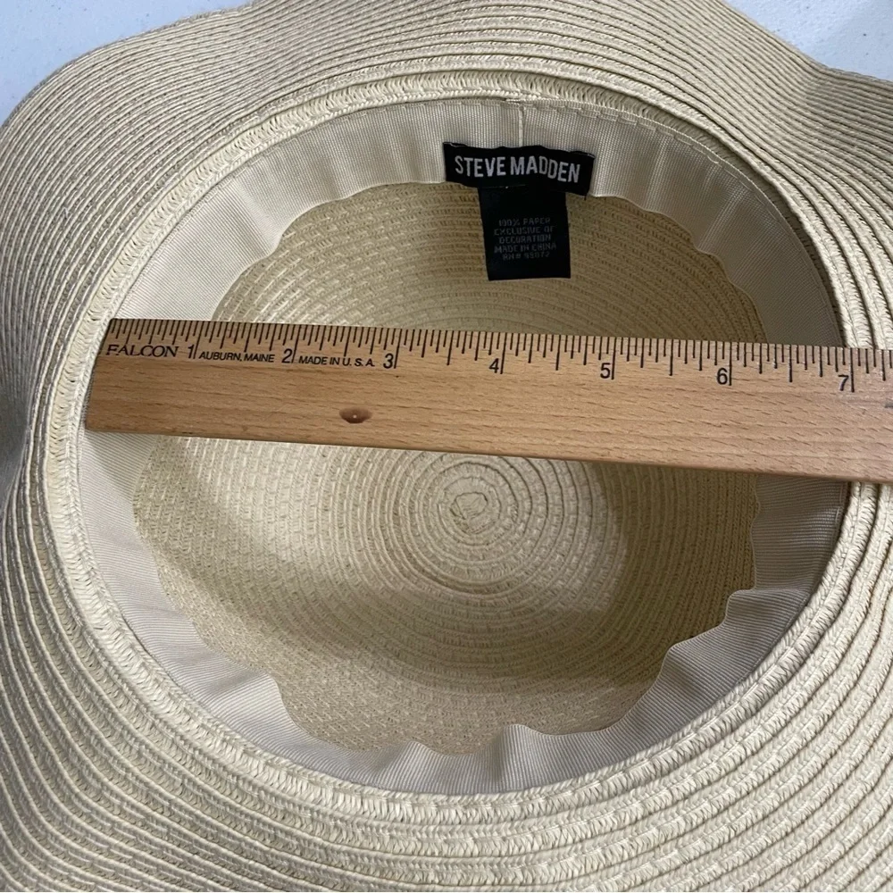 Steve Madden Sun Hat with Tropical Floral Silk Scarf